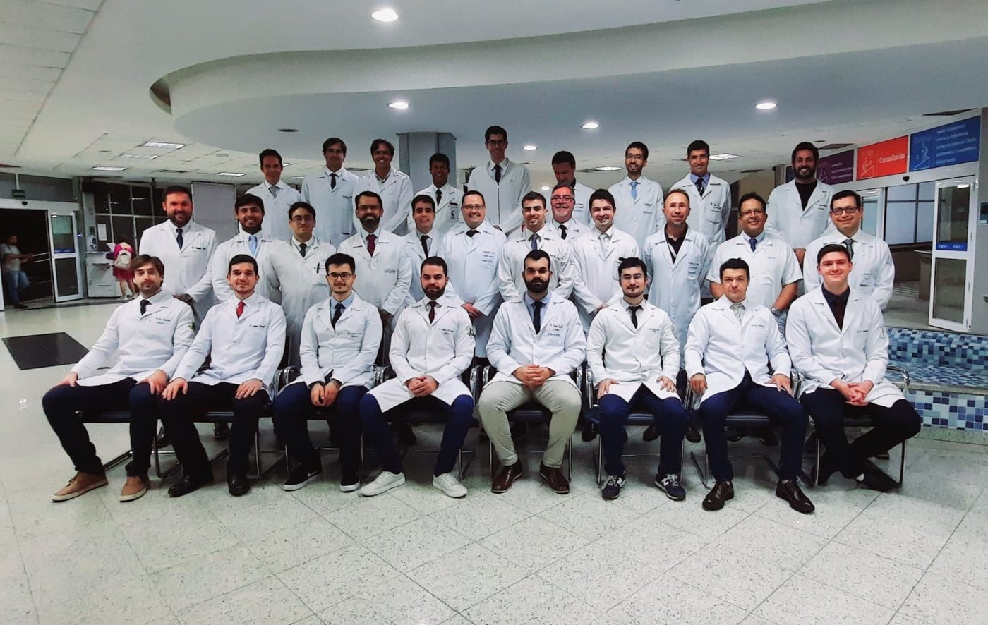 Equipe de ortopedia do hospital